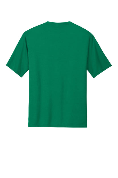 Rear View of Kelly Port & Co Performance Tee. PC380 plain