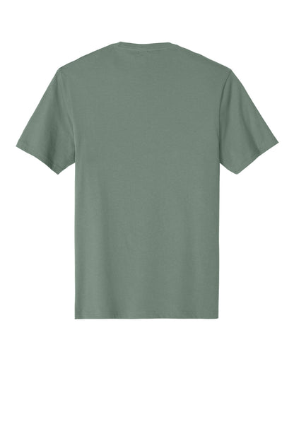 Rear View of LaurelGrn District Perfect Weight Tee. DT104 plain