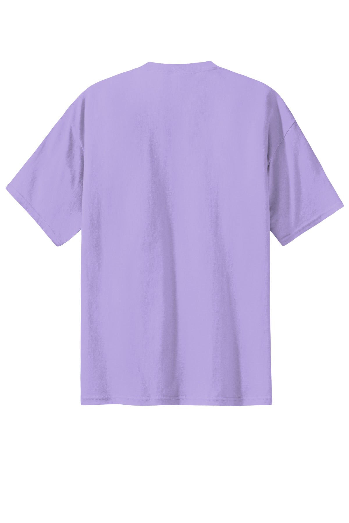 Rear View of Lavender Port & Co Essential Tee. PC61 plain