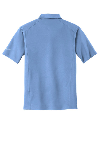 Rear View of Light Blue Nike Dri-FIT Classic Polo. 267020 plain