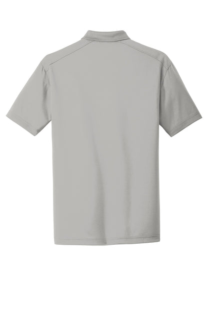 Rear View of Light Grey CornerStone Select Lightweight Snag-Proof Polo. CS418 plain