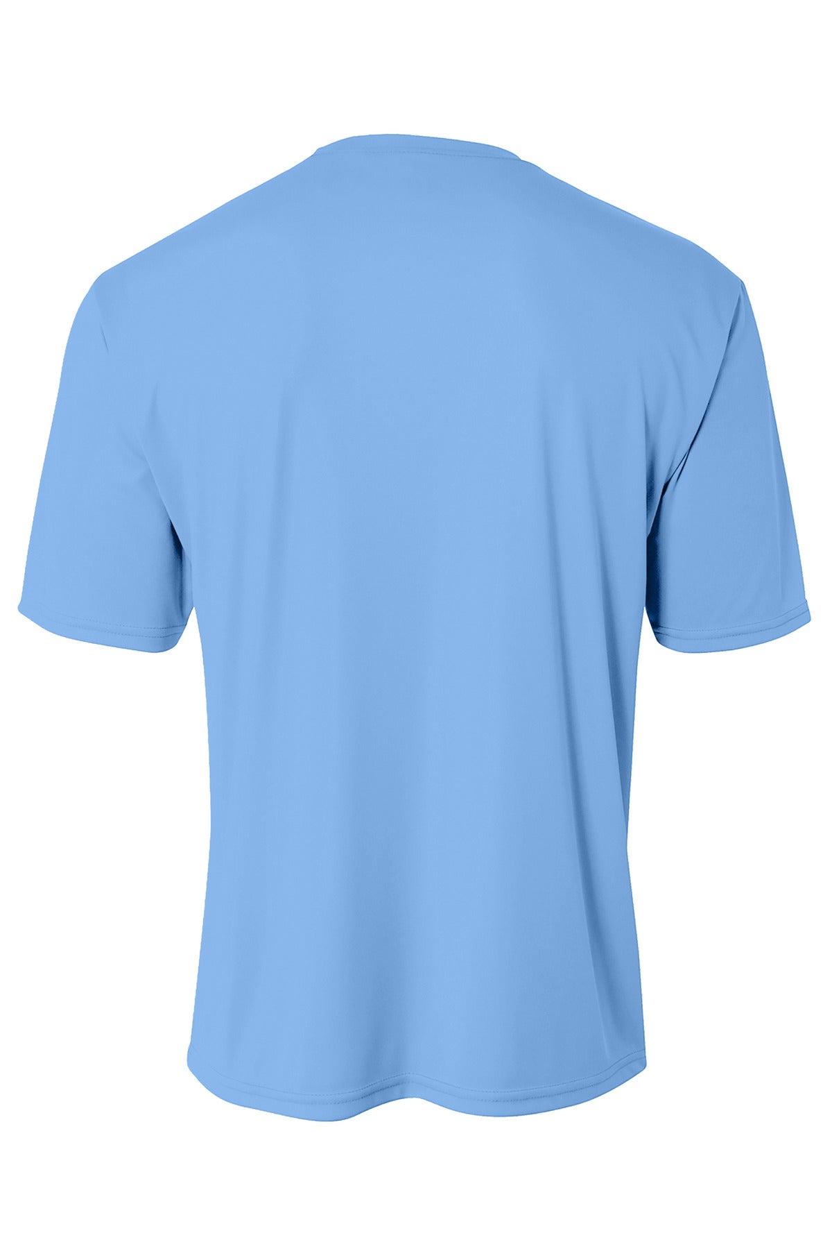 Rear View of LightBlue A4 Cooling Performance Short Sleeve Tee A4N3142 plain