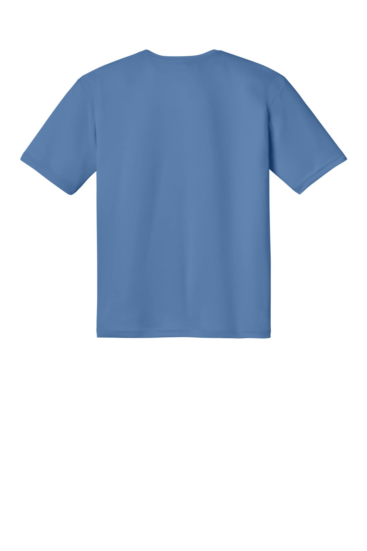 Rear View of LightBlue A4 Cooling Performance Short Sleeve Tee A4N3142 plain