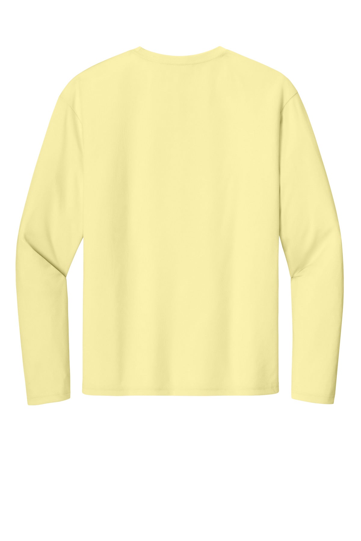 Rear View of LightYllw A4 Cooling Performance Long Sleeve Tee A4N3165 plain