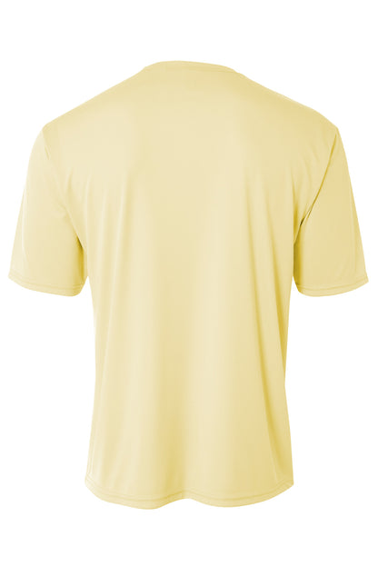 Rear View of LightYllw A4 Cooling Performance Short Sleeve Tee A4N3142 plain