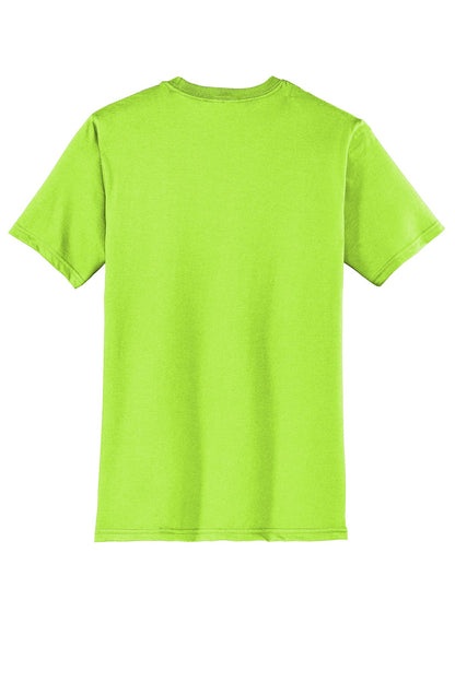 Rear View of Lime Shock District Very Important Tee . DT6000 plain