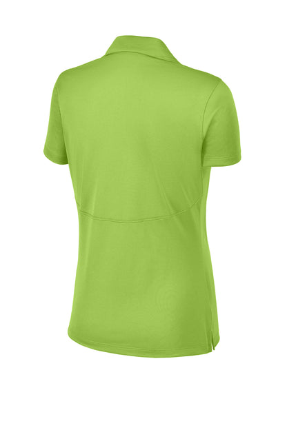 Rear View of Lime Shock Sport-Tek Women's Micropique Sport-Wick Polo. LST650 plain
