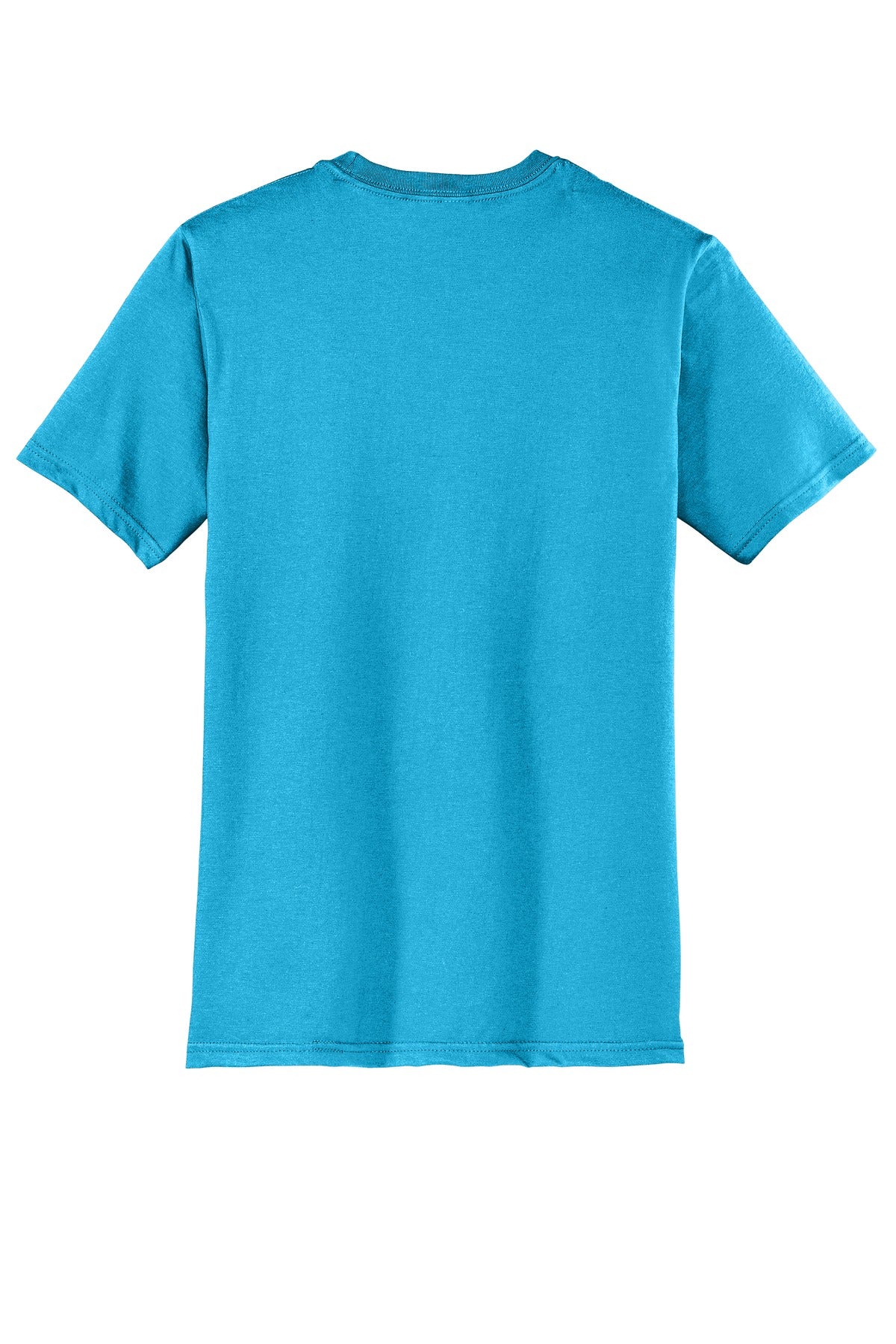 Rear View of Lt Turquoise District Very Important Tee . DT6000 plain