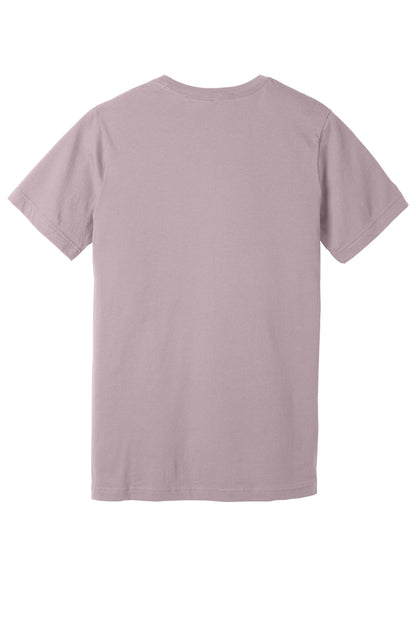 Rear View of LtViolet BELLA+CANVAS Unisex Jersey Short Sleeve Tee. BC3001 plain