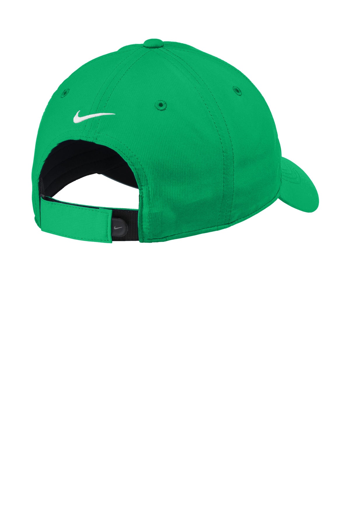 Rear View of LucidGreen Nike Dri-FIT Tech Fine-Ripstop Cap NKFB6444 plain