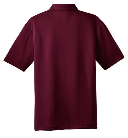 Rear View of Maroon CornerStone - Select Snag-Proof Polo. CS412 plain