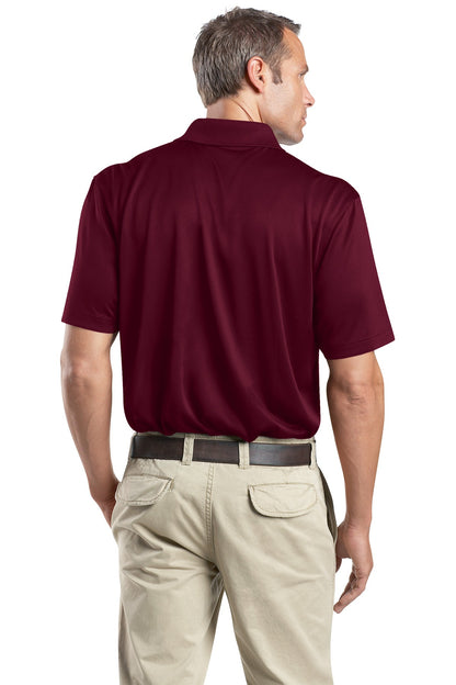 Rear View of Maroon CornerStone - Select Snag-Proof Polo. CS412 plain