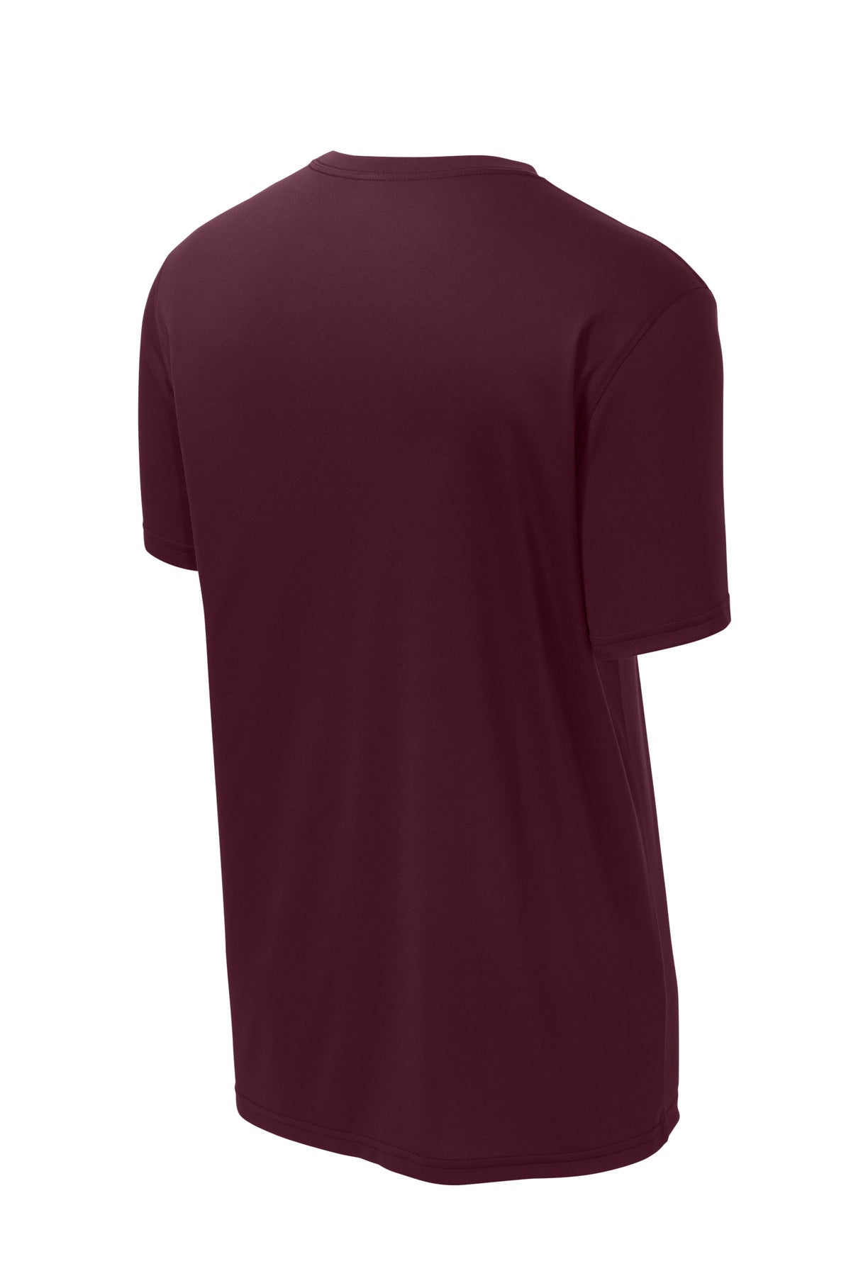 Rear View of Maroon Sport-Tek Echo Tee ST760 plain