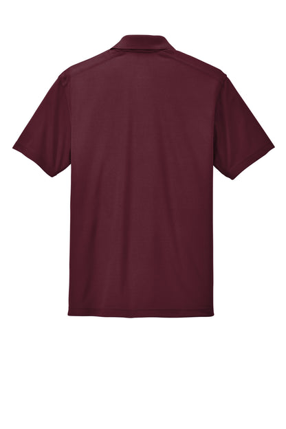 Rear View of Maroon Sport-Tek PosiCharge Micro-Mesh Polo. ST680 plain