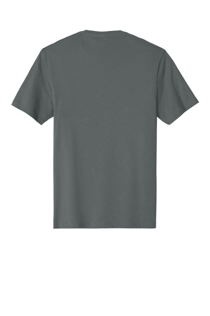 Rear View of MetalGrey District Perfect Weight Tee. DT104 plain