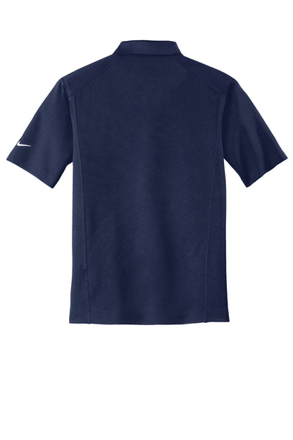 Rear View of Midnight Navy Nike Dri-FIT Classic Polo. 267020 plain