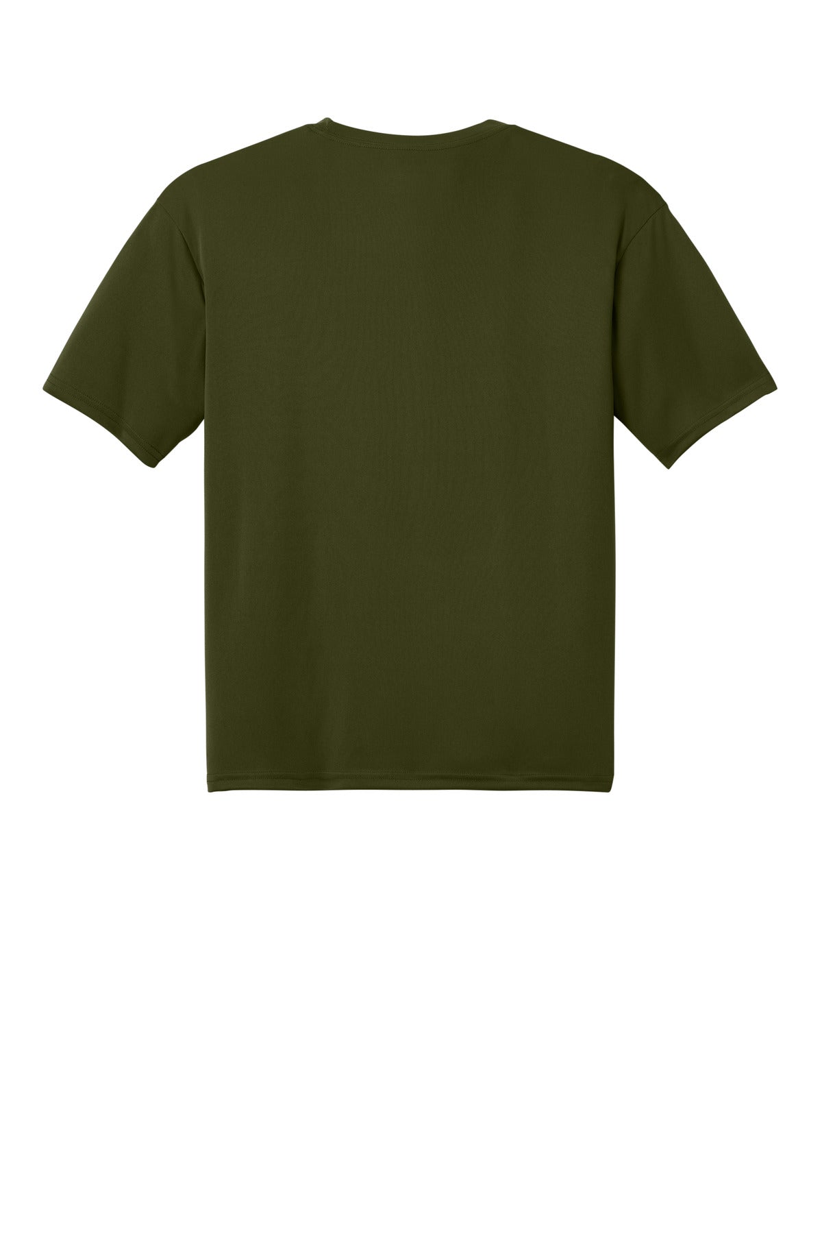Rear View of MilGreen A4 Cooling Performance Short Sleeve Tee A4N3142 plain