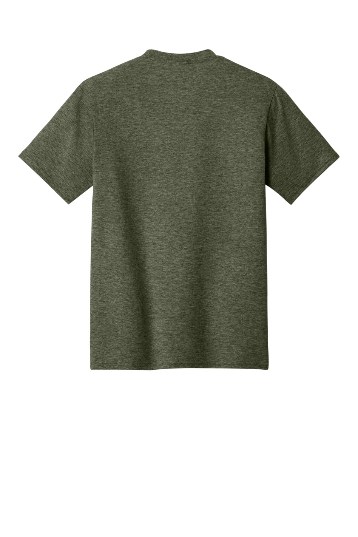 Rear View of MilGrnHtr Port & Co Fan Favorite Tee. PC450