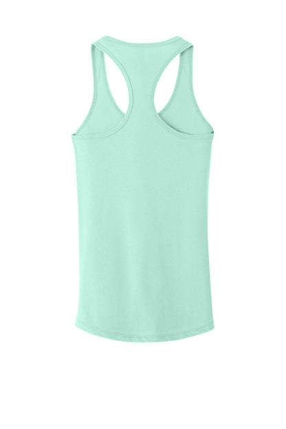 Rear View of Mint Next Level Apparel Women's Ideal Racerback Tank NL1533 plain