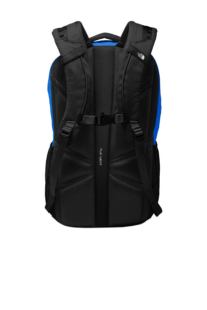 Rear View of Mon Bl/TNF Blk The North Face Connector Backpack. NF0A3KX8 plain