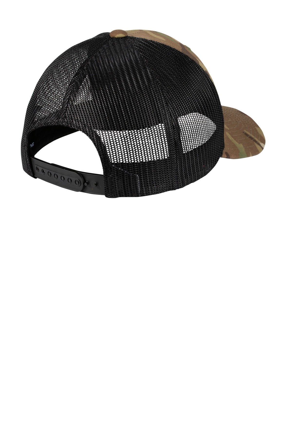 Rear View of Multicam Sport-Tek YP Classics Retro Trucker Cap. STC39 plain