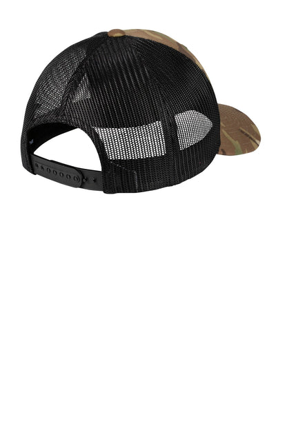 Rear View of Multicam Sport-Tek YP Classics Retro Trucker Cap. STC39 plain