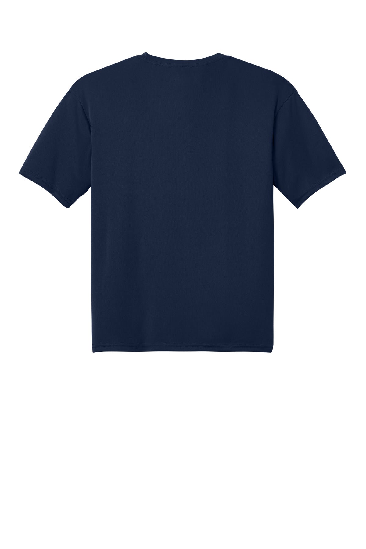 Rear View of Navy A4 Cooling Performance Short Sleeve Tee A4N3142 plain