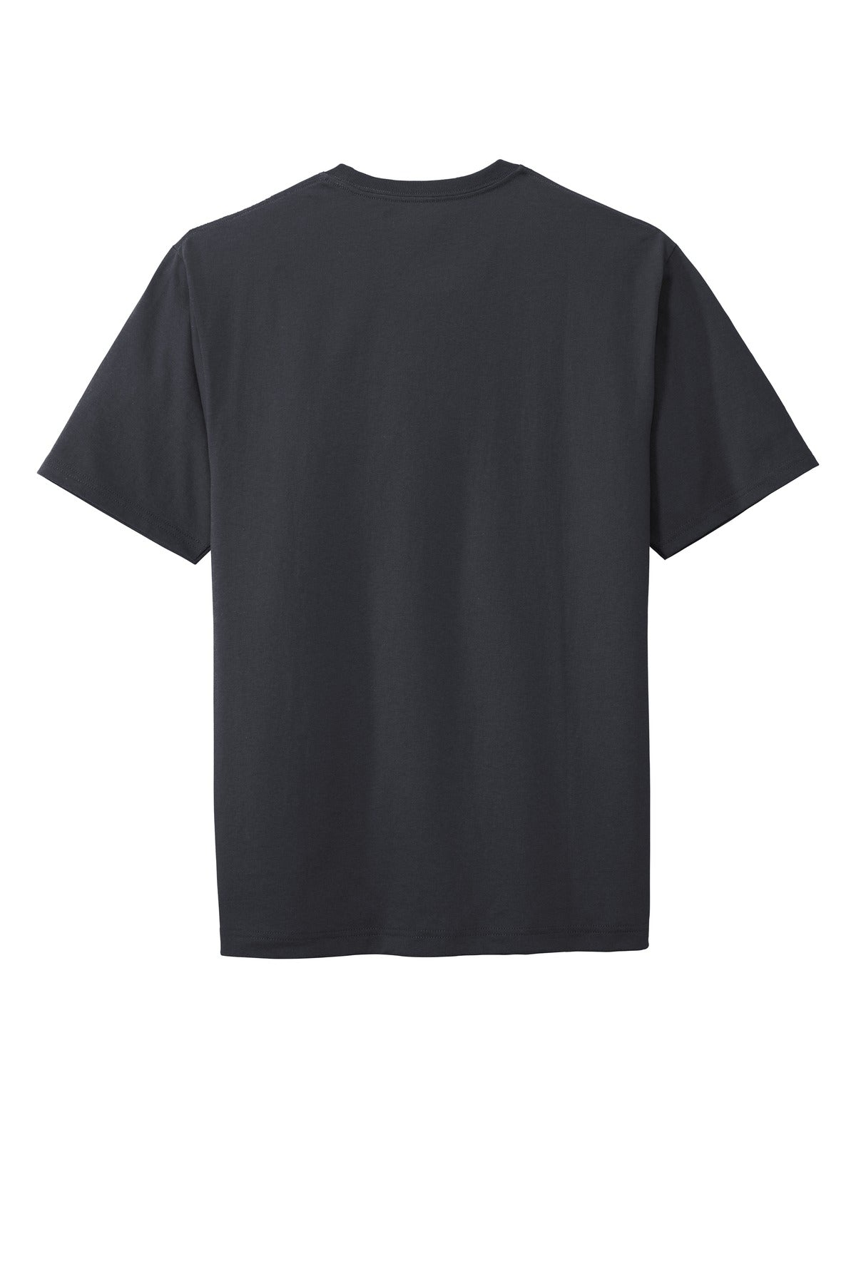 Rear View of Navy Blue CornerStone Workwear Pocket Tee CS430 plain