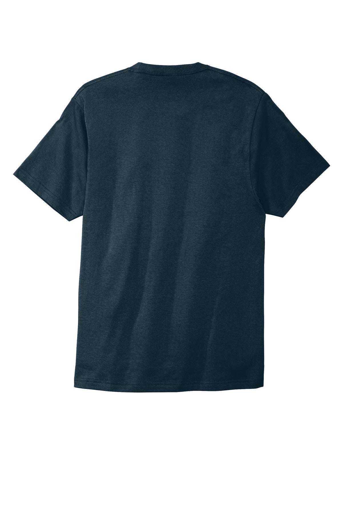 Rear View of Navy Blue Port & Co Bouncer Tee PC600 plain