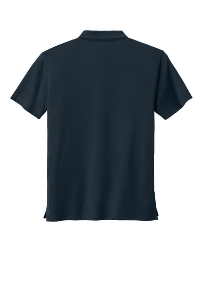 Rear View of Navy Carhartt Force Sun Defender Polo CT106899 plain