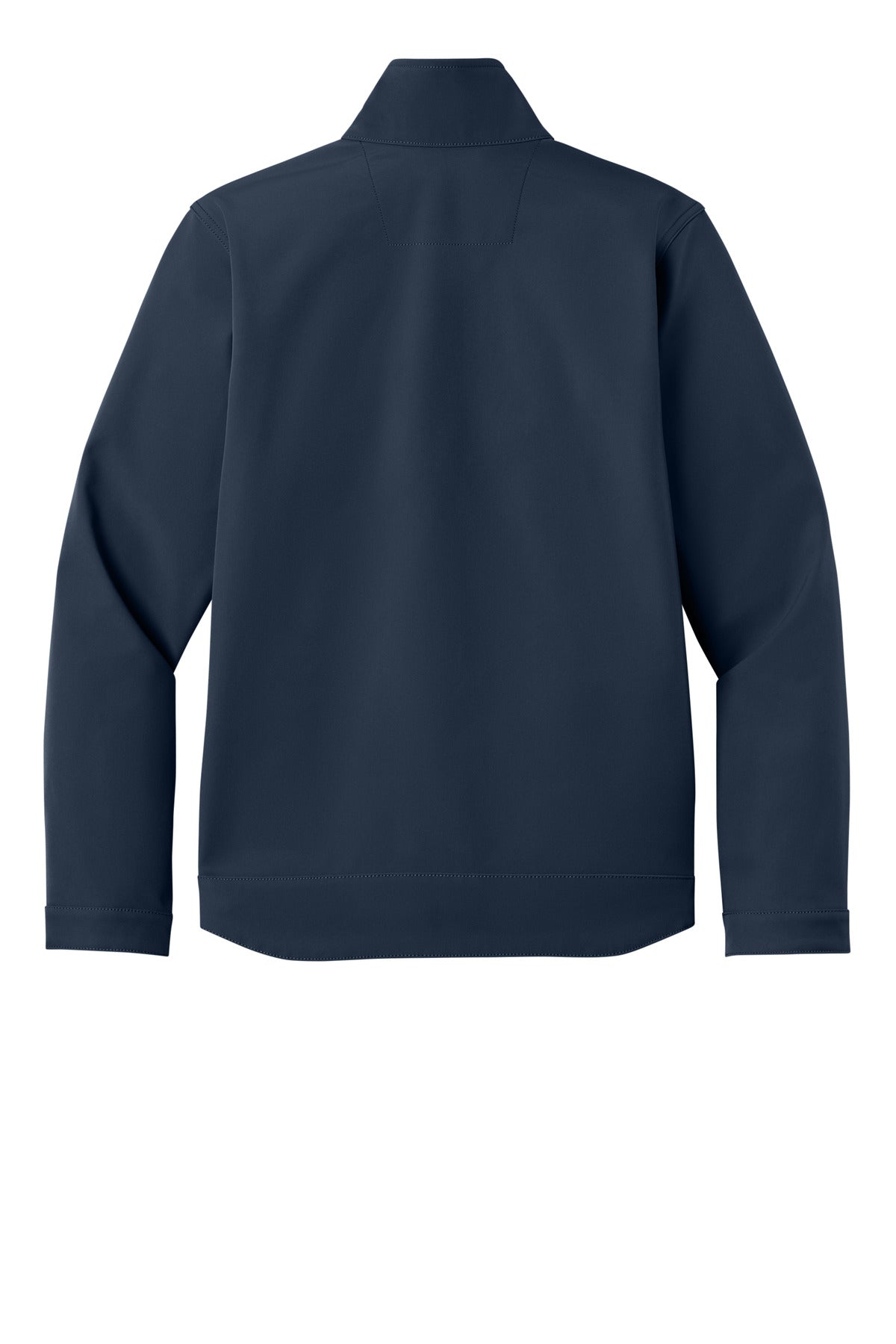 Rear View of Navy Carhartt Rain Defender Soft Shell Jacket CT106438 plain