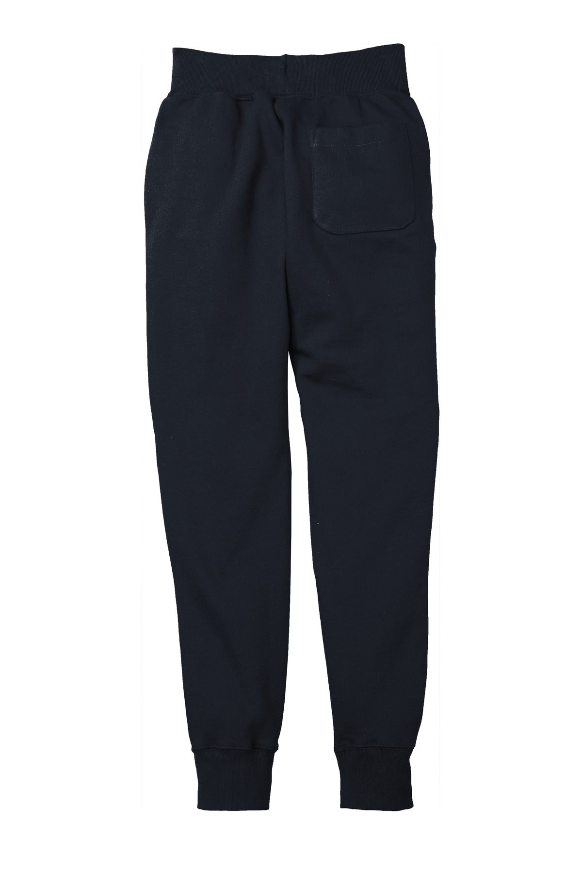 Rear View of Navy Champion Reverse Weave Jogger RW25 plain
