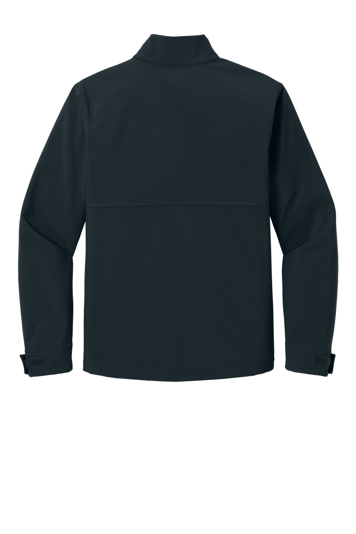 Rear View of Navy CornerStone Workwear Soft Shell CSJ70 plain
