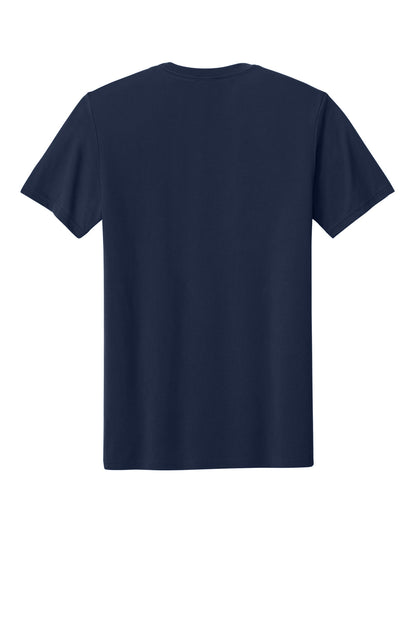 Rear View of Navy Gildan Gildan Performance T-Shirt. 42000 plain