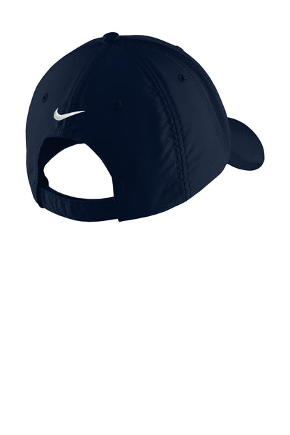 Rear View of Navy Nike Sphere Performance Cap NKFD9709 plain