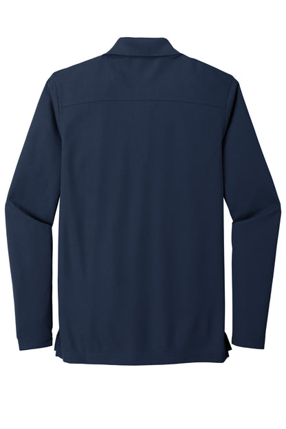Rear View of Navy OGIO Caliber2.0 Long Sleeve OG105 plain