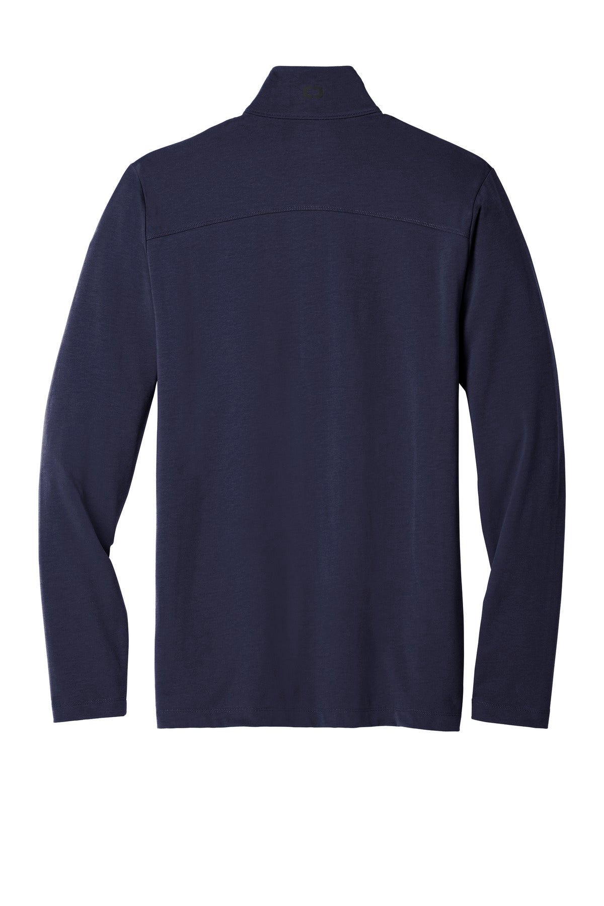 Rear View of Navy OGIO Limit 1/4-Zip. OG139 plain