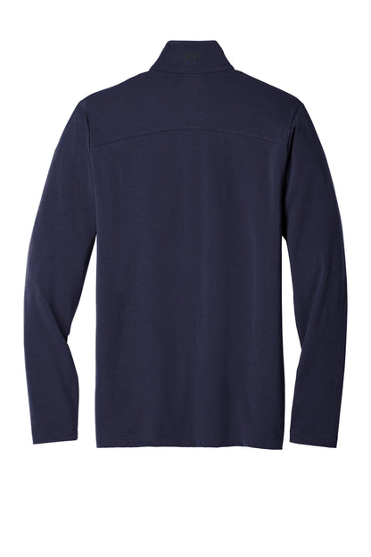 Rear View of Navy OGIO Limit 1/4-Zip. OG139 plain