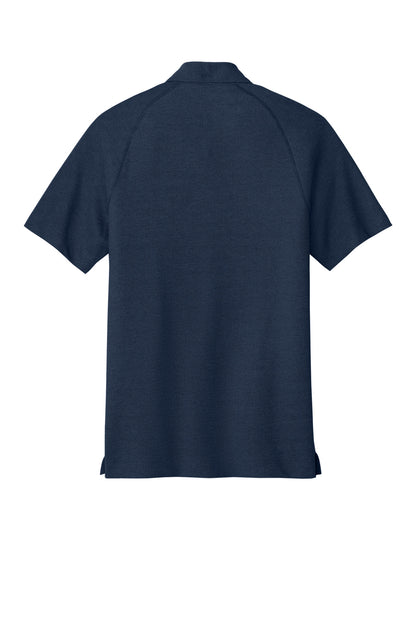 Rear View of Navy OGIO Onyx Polo. OG126 plain