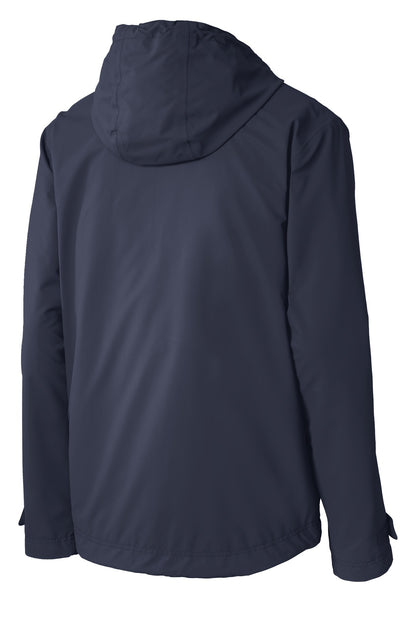 Rear View of Navy Port Authority Northwest Slicker. J7710 plain