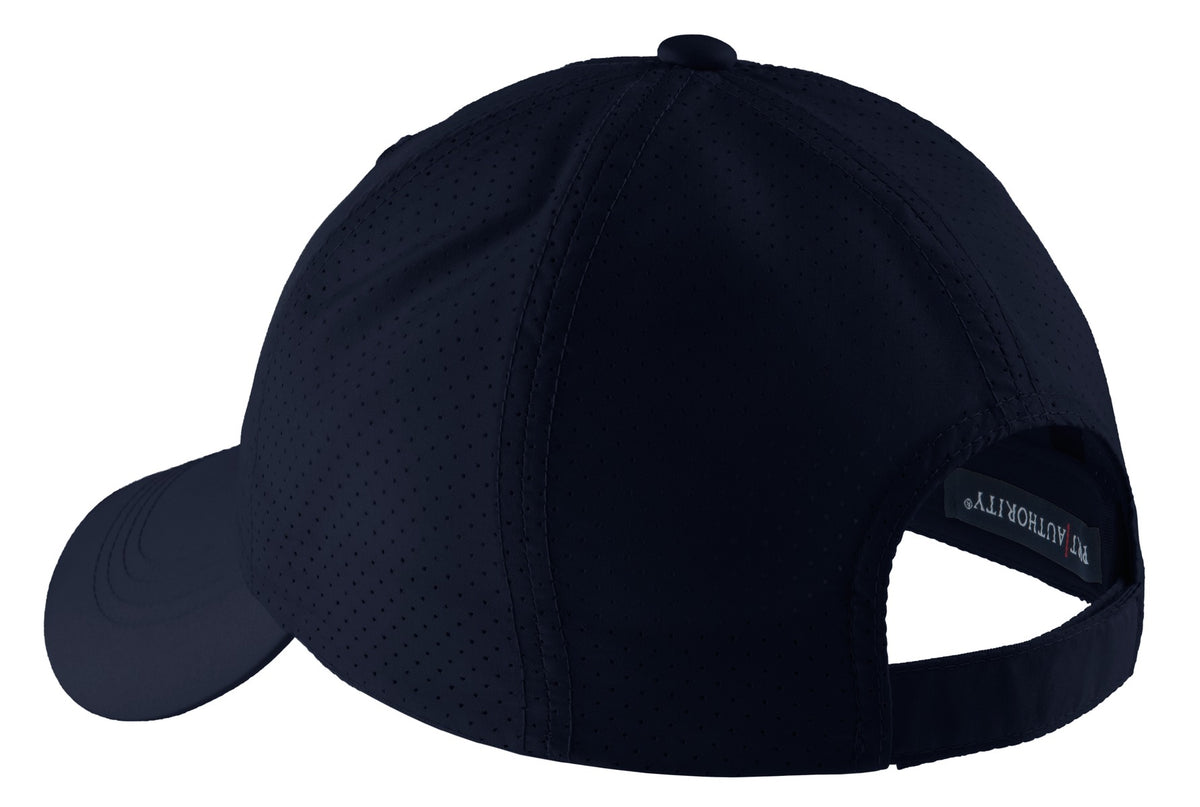 Rear View of Navy Port Authority Perforated Cap. C821 plain