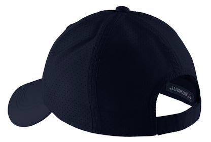 Rear View of Navy Port Authority Perforated Cap. C821 plain