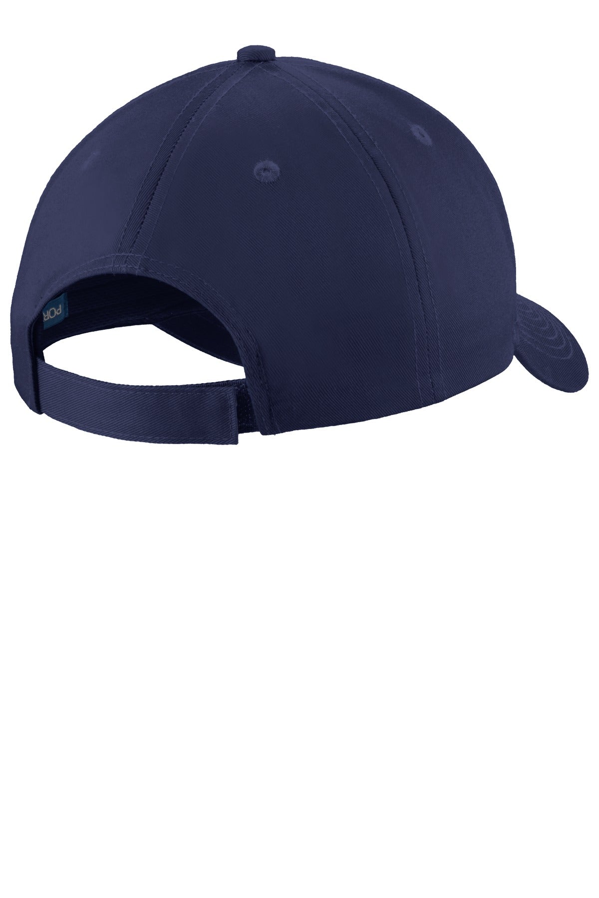 Rear View of Navy Port Authority Uniforming Twill Cap. C913 plain