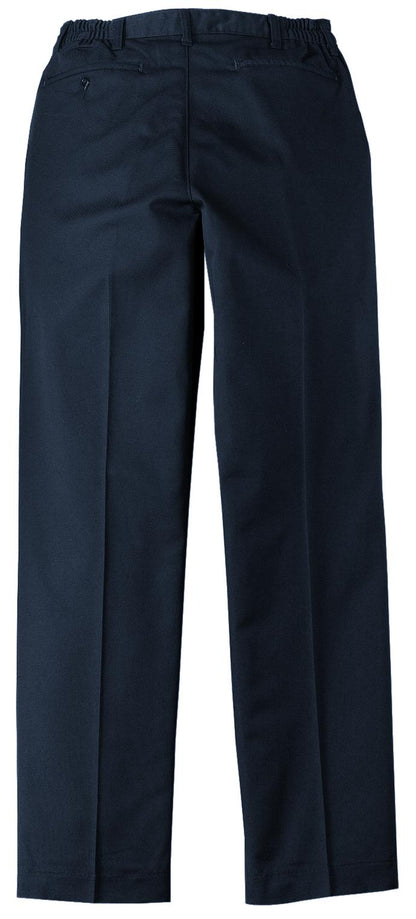 Rear View of Navy Red Kap Elastic Insert Pant. PT60 plain