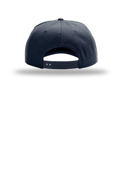 Rear View of Navy Richardson Full Fabric 5-Panel Champ 323FPC plain