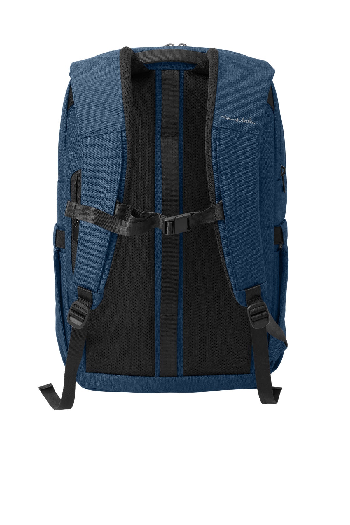 Rear View of NavyHthr TravisMathew Duration Backpack TMB105 plain
