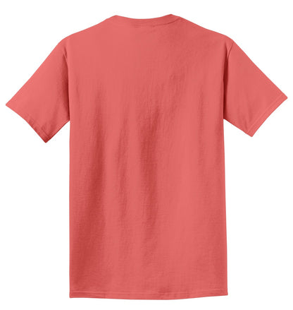 Rear View of Nectar Port & Co Beach Wash Garment-Dyed Tee. PC099 plain