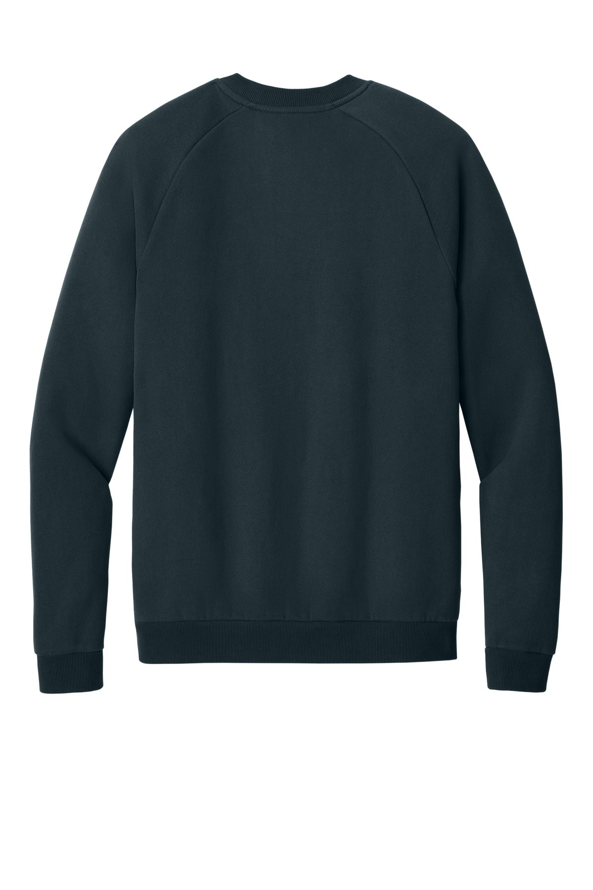 Rear View of NewNavy District Cloud Fleece Crew DT7804 plain