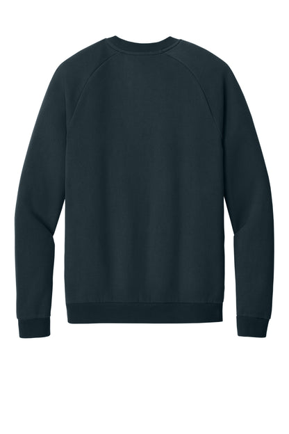 Rear View of NewNavy District Cloud Fleece Crew DT7804 plain