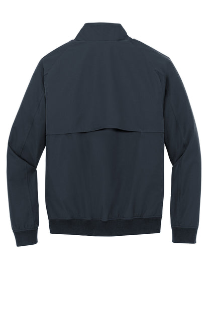 Rear View of NightNavy Brooks Brothers Bomber Jacket BB18604 plain